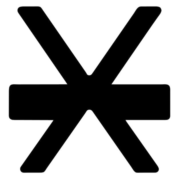 Plik wektorowy krzyżowy i krzyżowy piktogram