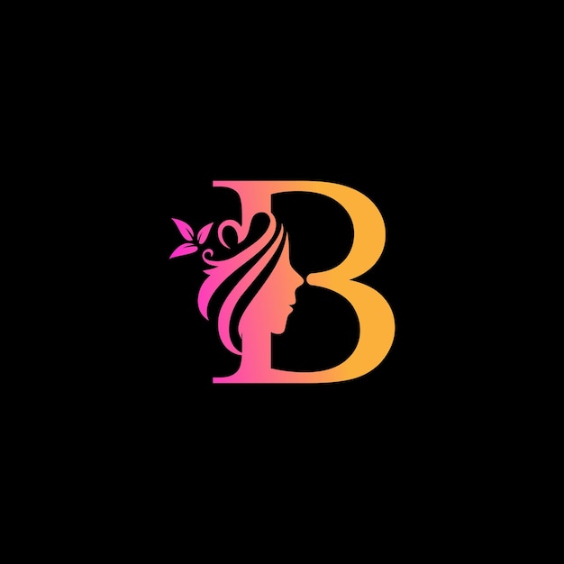Książka B projektowanie logo piękności B wzór projektowania logo spa