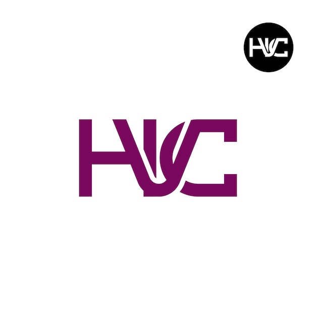 Książka HVC Monogram Logo Design
