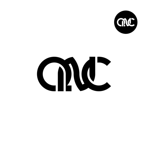 Plik wektorowy książka qnc monogram logo design