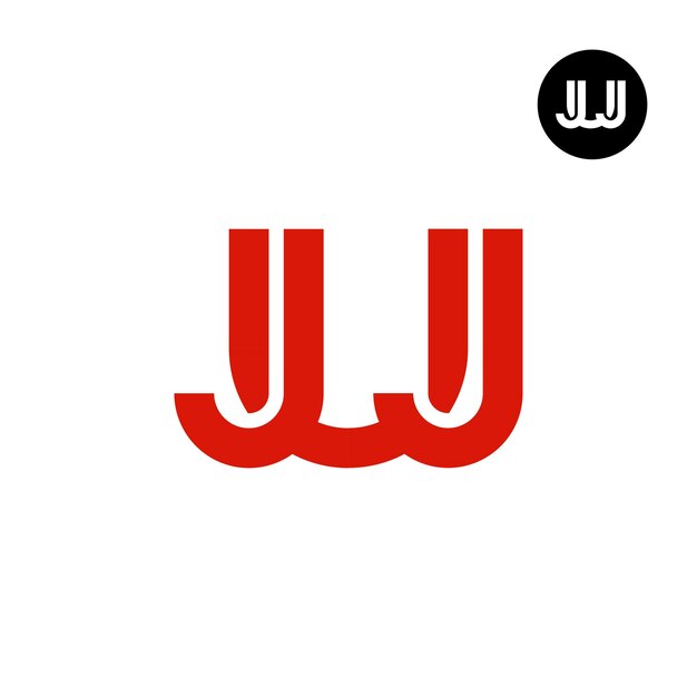 Plik wektorowy księga juj monogram logo design