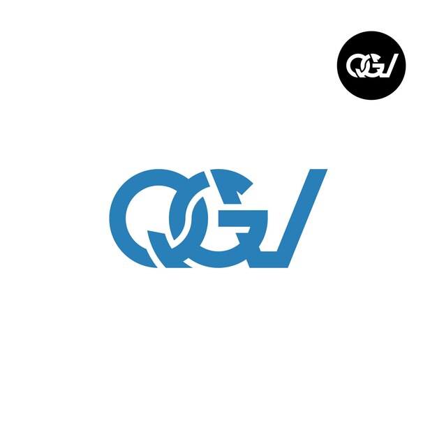 Plik wektorowy księga qgv monogram logo design