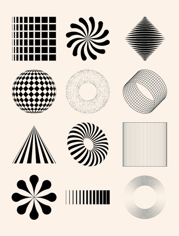 Wektor kształt abstrakcyjny symbol aktyw y2k element ikonowy geometryczny