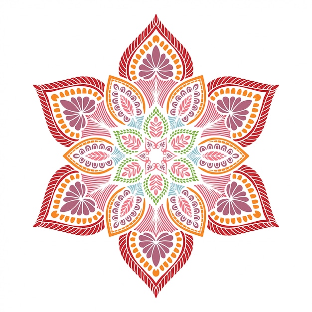 Kształt Kwiatu Mandalas