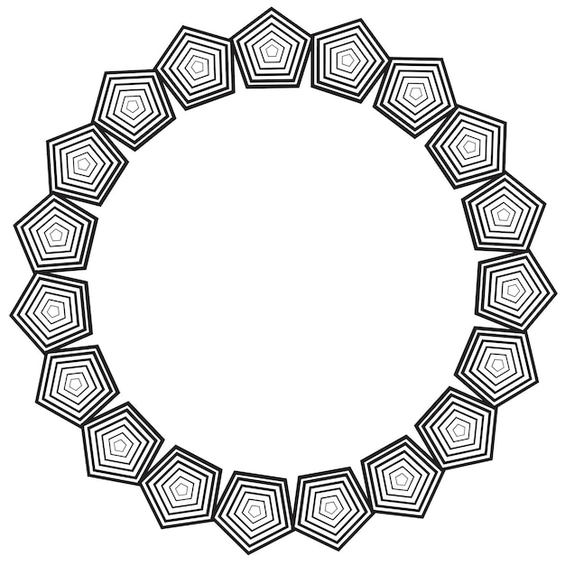 Plik wektorowy kształt linii okrąg mandala