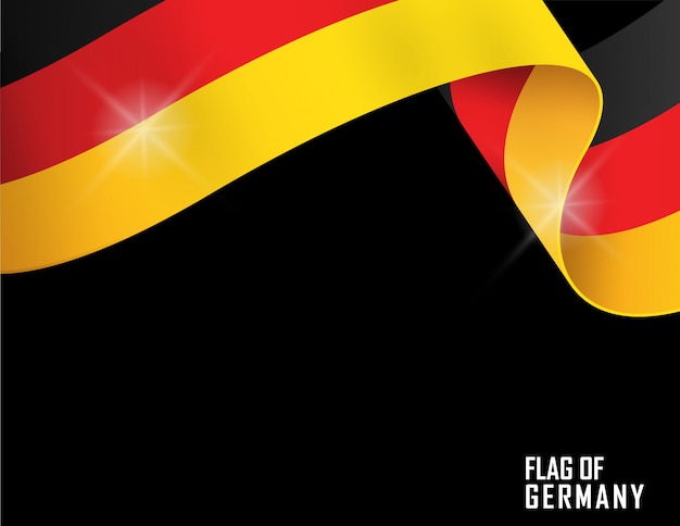 Kształt wstążki flaga Niemiec