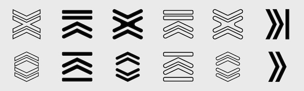 Kształty brutalizmu Kolekcja abstrakcyjnych graficznych symboli geometrycznych Ramki inspirowane brutalizmem