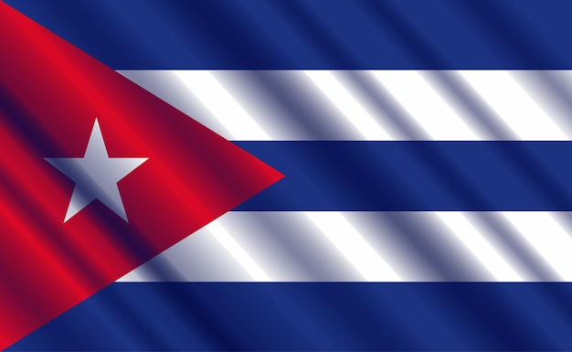 Plik wektorowy kuba flaga projekt wektor ilustracja