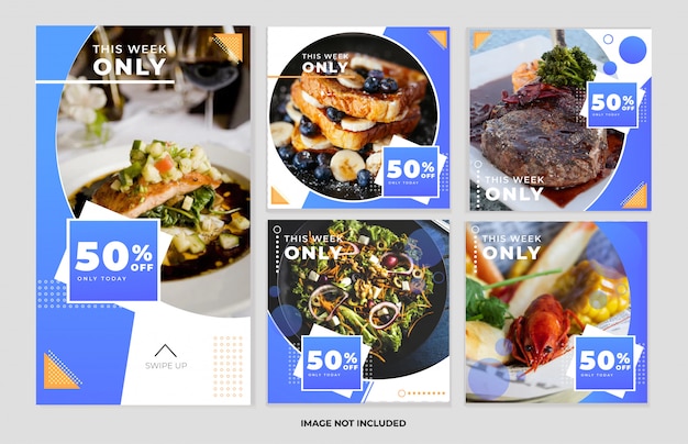 Kulinarne Szablony Publikacji Społecznościowych I Szablony Opowiadań