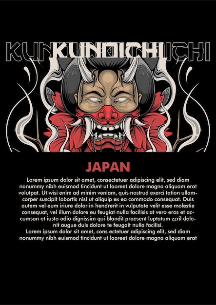 Kunoichi Ilustracja Ninja Wojownik Japonia Sztuka, Projekt Kunoichi Kobieta Wojownik Wojownik Japonia Do Projektowania Koszulek