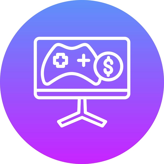 Kupno ilustracja ikony wektorowej gry z zestawu ikon gry online