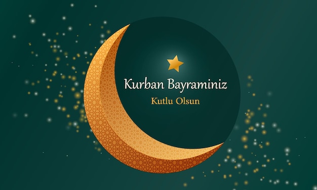 Kurban Bayram Eid Al Adha Mubarak święto Ofiary święte Dni Społeczności Muzułmańskiej