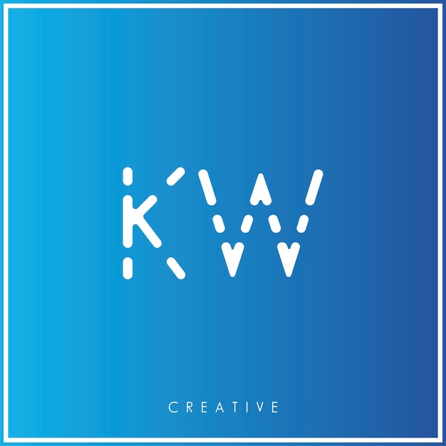 Plik wektorowy kw premium vector latter logo design minimalist logo ilustracja projekt graficzny projekt monogramu