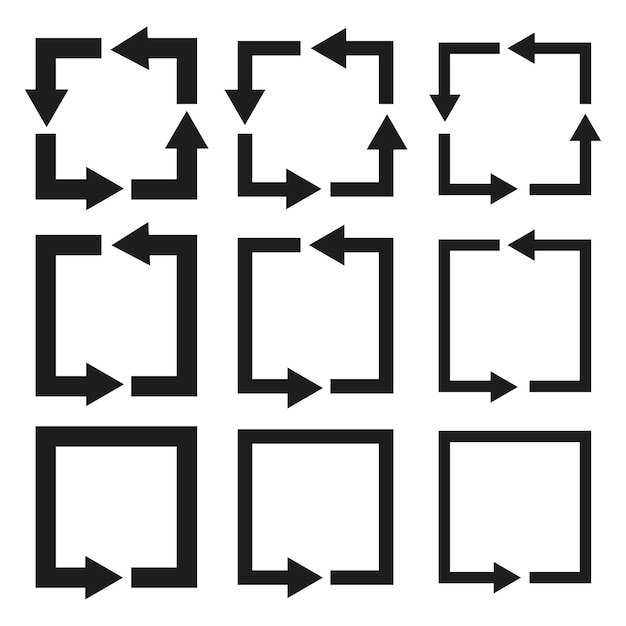 Plik wektorowy kwadratowe strzałki świetny projekt do wszelkich celów ilustracji wektorowych