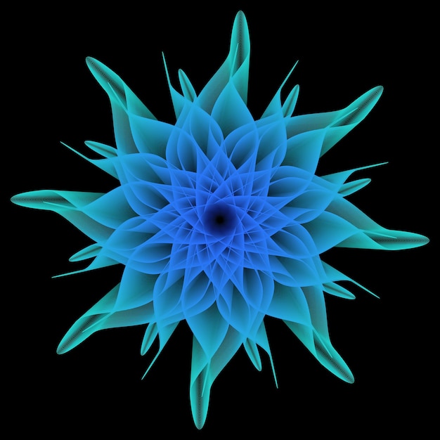 Kwiat gradientu geometrycznego 3D