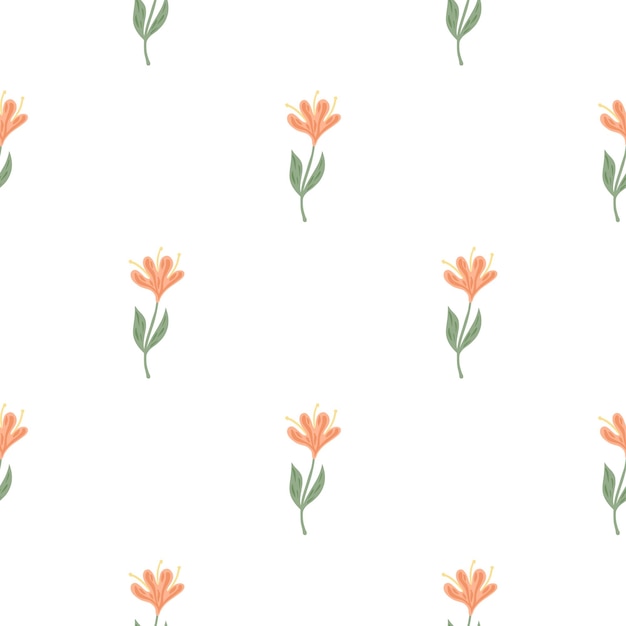 Kwiat ładny wzór. Ręcznie rysowane tła pola. Powtarzająca się tekstura w stylu doodle dla tkaniny, papieru do pakowania, tapety, tkanki. Ilustracja wektorowa.