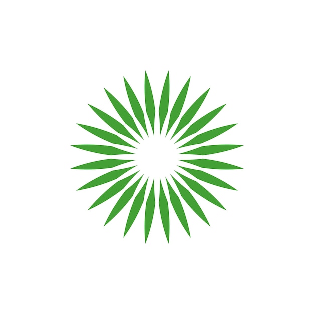 Kwiat Mandala Ikona Wektor Logo Szablon