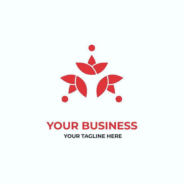 Kwiat Różowy Nowoczesny Logo Premium Wektor Dla Twojej Firmy