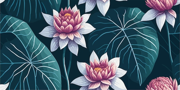 Kwiatowa elegancja wektorowa Ręcznie narysowane wzory Dahlia w artystycznych szczegółach