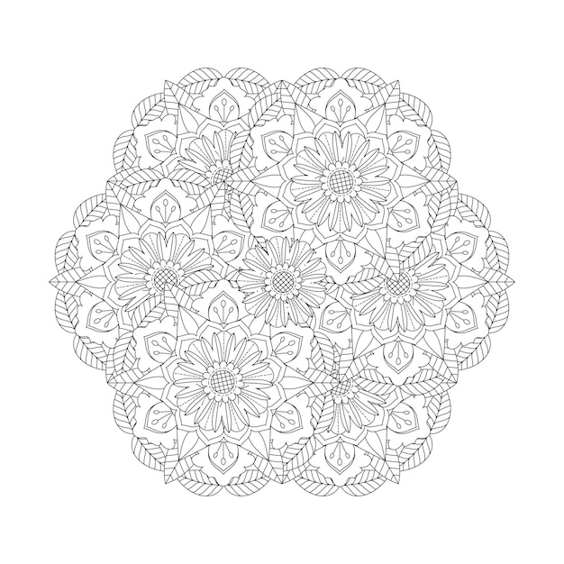 Kwiatowa Kolorowa Mandala Kdp