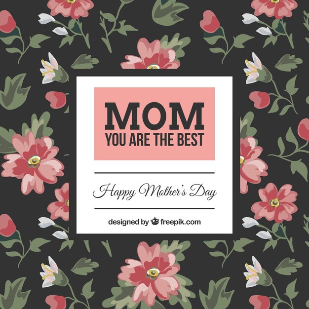 Kwiatowe Dzień Matki Z życzeniami