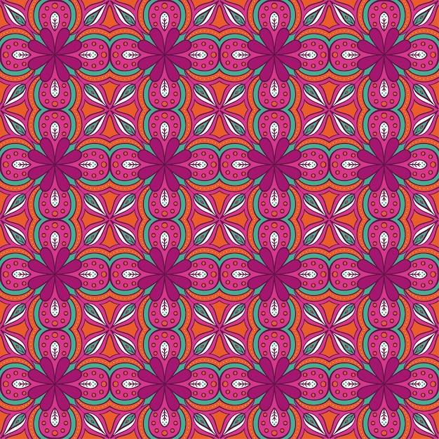 Kwiatowy wzór geometryczny