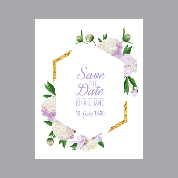 Kwiatowy Zaproszenie Na ślub Zapisz Kartę Data