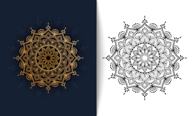 Kwiecista Mandala, Luksusowa Ornamentu Wektoru Ilustracja