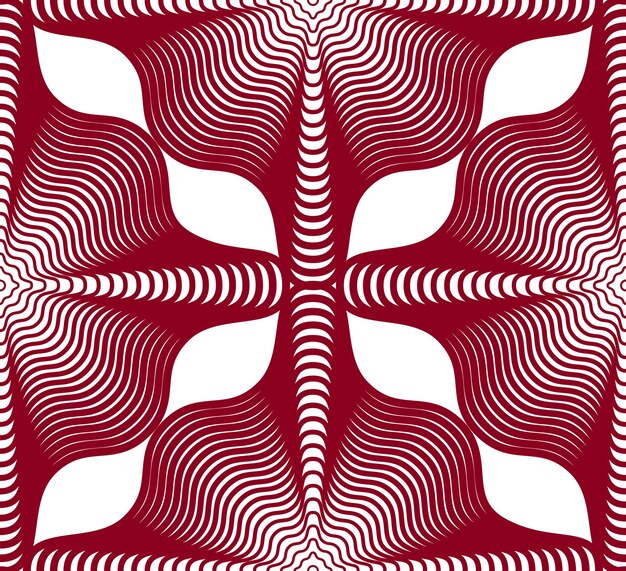 Kwiecisty Wektor Kolorowe Abstrakcyjne Tło Z Białymi Liniami. Symetryczny Dekoracyjny Wzór Graficzny, Ilustracja Geometryczna.