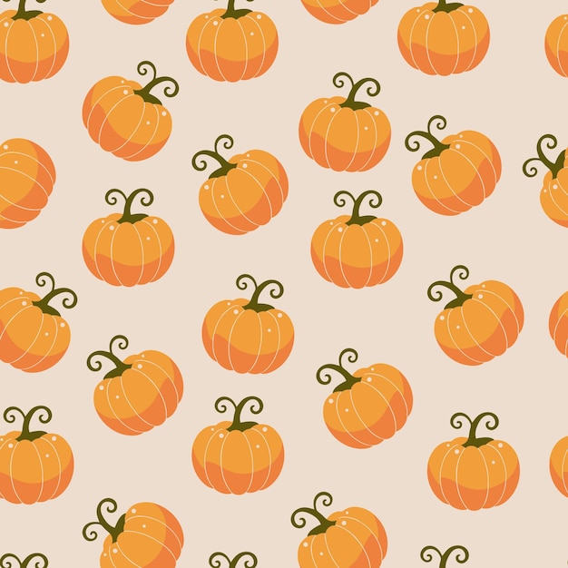 Ładna ilustracja z wzorem dyni Bezszelestny projekt jesieni i Halloween