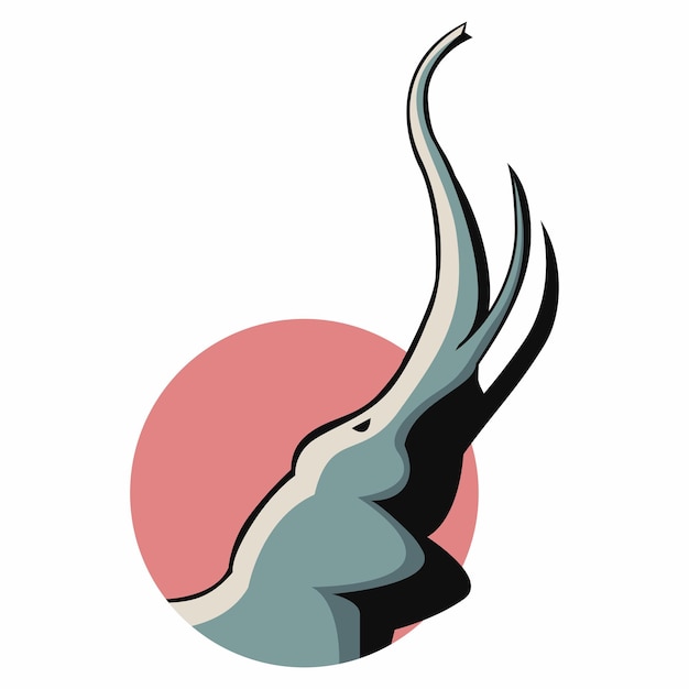 Plik wektorowy Ładny słoń ilustracji wektorowych głowy dla szablonu projektu logo