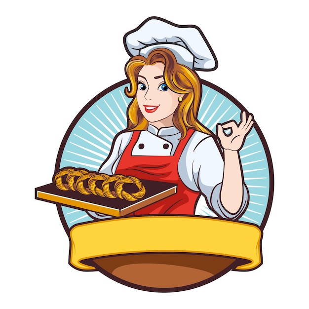 Plik wektorowy lady chef