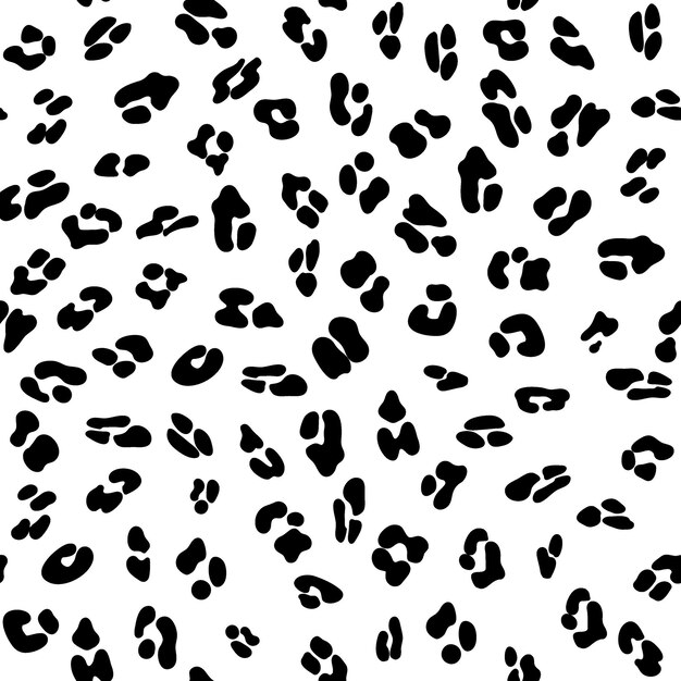 Lampart bezszwowe czarno-biały wzór. Wzór lamparta. Jednolity wzór ocelot na tapetę, papier pakowy, tekstylia.