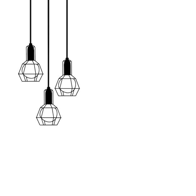 Lampy sufitowe lub lampy wiszące w kolorze czarno-białym do nowoczesnych mebli w stylu industrialnym loft