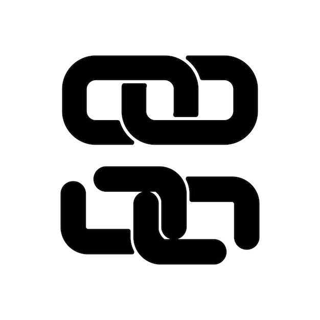 Plik wektorowy Łańcuch ikona wektor szablon logo modna kolekcja płaska konstrukcja