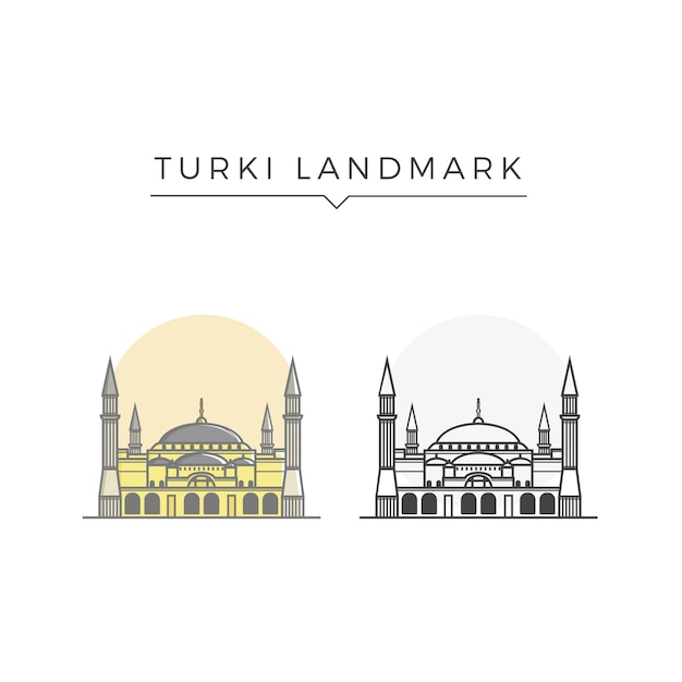 Plik wektorowy landmark turki