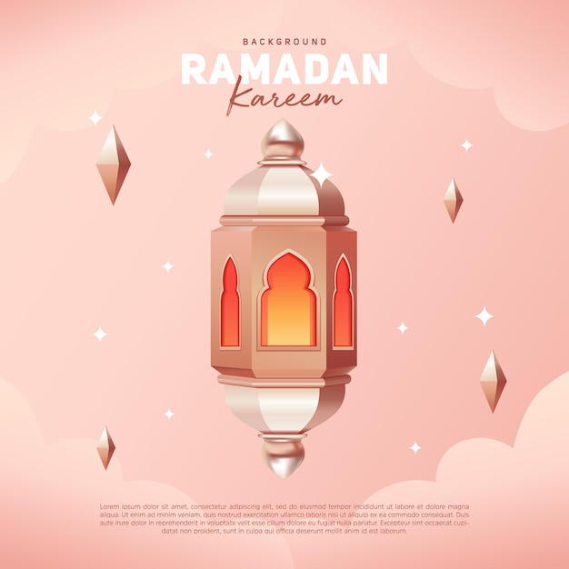 Plik wektorowy lantern banner design ramadan kareem vector illustration z gold color