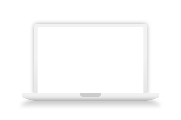 Plik wektorowy laptop odizolowany na białym tle