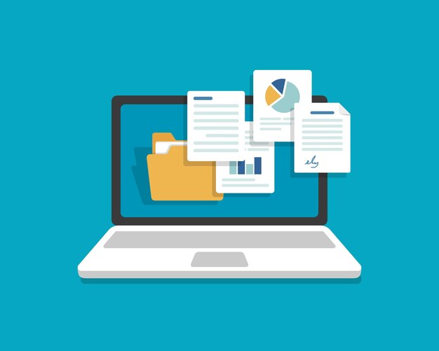 Laptopy I Dokumentypliki Załącznik E-mailkomunikacja Online