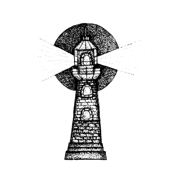 Latarnia morska Dotwork Outpost