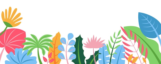 Lato Natura Tło Z Kwiatowym Wzorem Koncepcja Poziomy Baner Internetowy Z Kwitnącymi Kwiatami