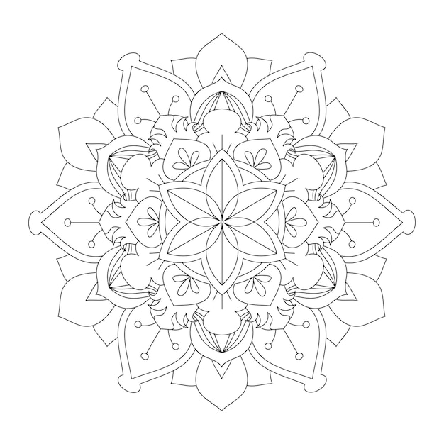 Łatwo edytowalna i skalowalna mandala
