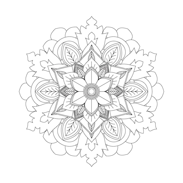Łatwo edytowalna i skalowalna mandala