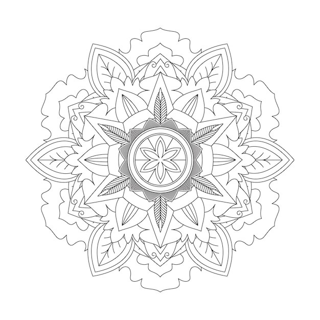 Łatwo edytowalna i skalowalna mandala