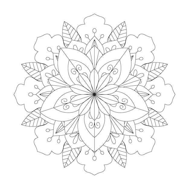Łatwo edytowalna i skalowalna mandala