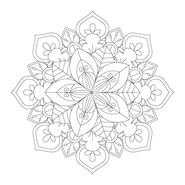 Łatwo edytowalna i skalowalna mandala