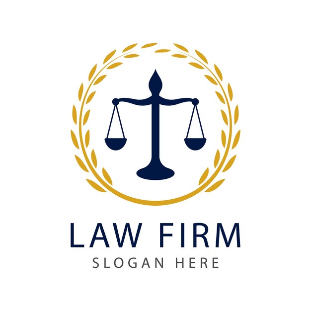 Law Firm Lawyer Services, Luxury Vintage Crest Logo