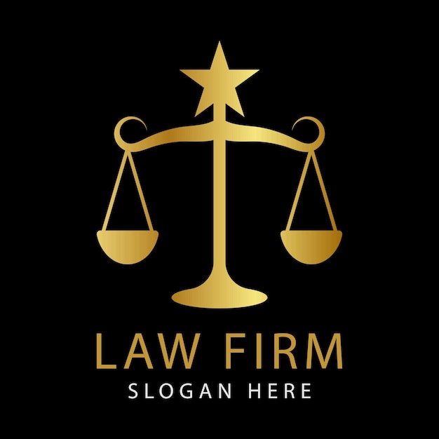 Law Firm Lawyer services, Luxury vintage crest logo