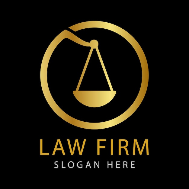 Law Firm Lawyer Services, Luxury Vintage Crest Logo