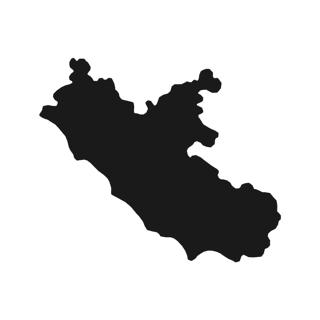 Lazio Mapa Regionu Włochy Ilustracja wektorowa